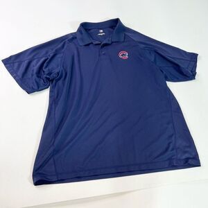 MLB Shirt Mens XL Blue Boston Short-Sleeve Polo Top